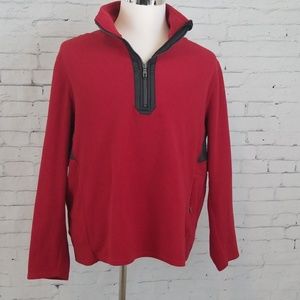 Victorinox Fleece Jacket Pullover Red Black XL